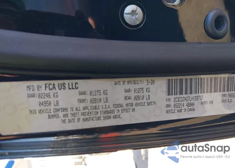 2020 Dodge Challenger Sxt from USA, damaged, VIN 2C3CDZAG7LH159717